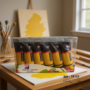 Colori Acrilici Giallo Terra PINTURA ACRILICA, Materiale Artistico Durevole e Versatile - Product Image 2