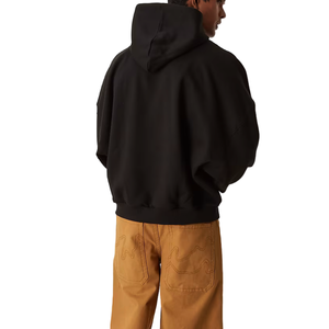 Sudadera con Capucha Extra Grande Premium Personalizada, 400 g/m², 100 % Algodón, Corte Cuadrado Extra Grande en Color Negro, Ropa para Hombre - Product Image 3