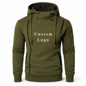 Sweat à capuche streetwear vintage délavé pour homme, style décontracté hiver, fournisseur OEM, vente en gros - Product Image 3