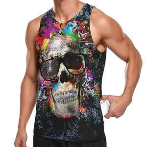 Débardeur professionnel pour hommes en coton, gilet de sport respirant sans manches, vêtements de fitness, service d'échantillons OEM ODM disponible - Product Image 2
