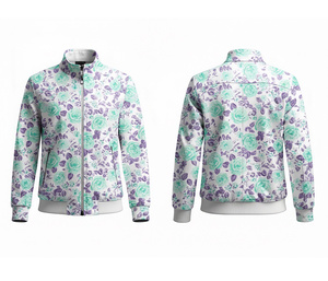 Veste d'entraînement à fermeture éclair intégrale par sublimation, vêtements de course et de fitness, chaude, respirante, séchage rapide |   Tailles Hommes Femmes Jeunes - Product Image 3