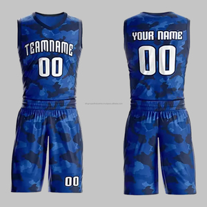 Maillot de basketball réversible personnalisable pour homme, uniforme d'entraînement respirant personnalisé, ensemble de vêtements de sport grande taille - Product Image 1