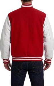 Veste de baseball personnalisée pour homme, en laine et cuir de haute qualité, pour les équipes sportives scolaires et le style streetwear - Product Image 2