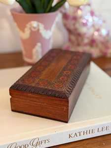 Low Price Rustic Wooden Storage <b>Box</b> for <b>Trinkets</b>, Coins, Jewelry and Personal Accessories By AALIYAN IMPEX - Product Image 1