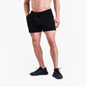 Shorts de basketball personnalisés en polyester/coton pour hommes, style streetwear, imprimé 3D uni sur le devant, anti-plis, en molleton. - Product Image 2