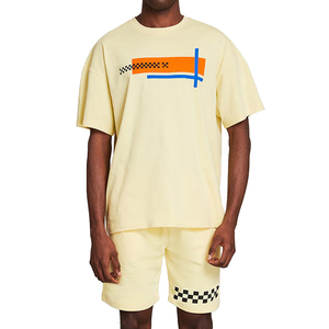 Ensemble de shorts et t-shirts pour homme, deux pièces, coupe ample, respirant, printemps, haute qualité - Product Image 2