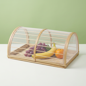 Cubierta de Alimentos de Bambú Ecológica a Precio de Fábrica, Malla Natural Tejida a Mano, Protector de Cocina a Prueba de Polvo e Insectos - Product Image 3