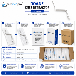 เครื่องถ่างเข่า DOANE แบบสองด้าน ใบมีดขนาดกลาง-ใหญ่ 5.7 ซม. 7.5 ซม. 6.6 ซม. 8 ซม. รุ่น Deep Zetomed Pro - Product Image 6