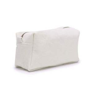 Sac cosmétique en toile de chanvre naturel unisexe de 12 oz, écologique, vente en gros d'usine sur mesure, pochette de maquillage en lin, trousse de toilette en chanvre - Product Image 2