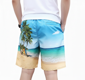 Shorts de Playa para Hombre y Mujer, Logotipo Personalizado, Verano, 100% Poliéster/Algodón, Transpirables, Secado Rápido, Sublimación Completa - Product Image 6