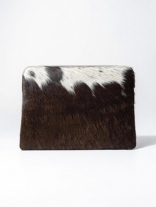 Funda Protectora Delgada para Laptop de Cuero Genuino con Pelo, Gran Capacidad, Estilo Vintage, de Piel de Vaca LHNS-0002 - Product Image 4