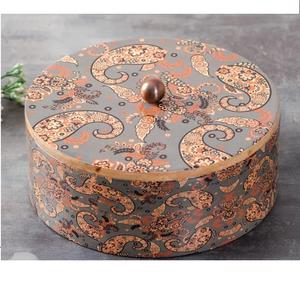 Boîte à épices en bois avec motif floral, organiseur de cuisine et support à prix abordable - Product Image 1