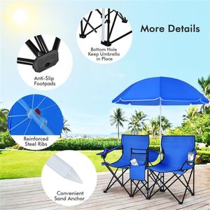 Outdoor Camping Chair with Umbrella for Beach Use - Product Image 5