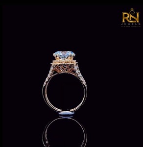 แหวนเพชรทรงกลมเพาะเลี้ยงในห้องปฏิบัติการ แหวนหมั้นทองคำแท้ 9K 14K 18K เครื่องประดับคุณภาพสูง ขายส่งจากโรงงานโดยตรง รับผลิตแบบ OEM ODM - Product Image 6