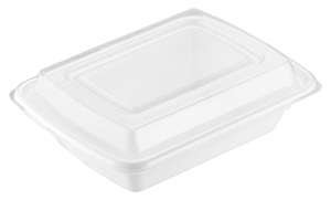 Contenedor Rectangular de Plástico PP para Alimentos con Tapa, de un Solo Nivel y 1 Compartimento, Libre de BPA, Apto para Microondas, Reciclable, Apilable, Estilo Americano - Product Image 6