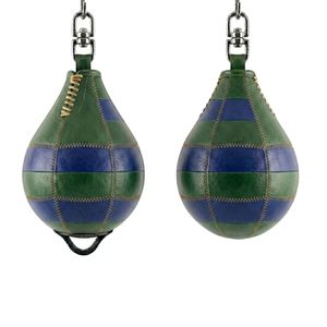 Balón de Boxeo de Cuero Azul de Alta Elasticidad, Bolsa de Boxeo Colgante de Rebote Rápido para Entrenamiento de Boxeo y Fitness - Product Image 4