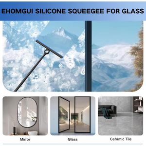 Raclette de douche télescopique à long manche, outil de nettoyage de vitres extensible pour le nettoyage des portes vitrées - Product Image 2