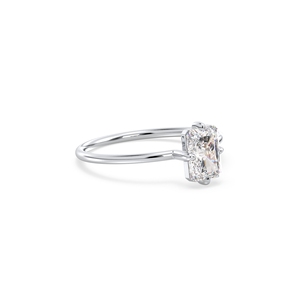 Bagues REYES personnalisées certifiées GRA en argent sterling 925 avec moissanite 0,98 carat pour femmes, bague de fiançailles solitaire, bijoux fins - Product Image 3