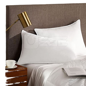 Oreiller de lit moderne haut de gamme avec motif uni, housse en coton biologique, garnissage écologique, soutien doux, design personnalisable - Product Image 5