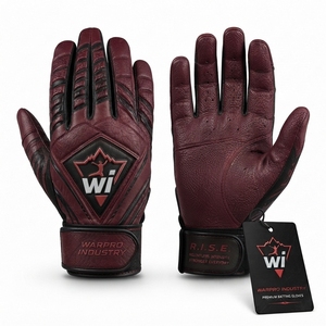 Baseball Batting Gloves Durable <b>Athletic</b> Gloves With Reinforced Palm Comfortable Wrist <b>Support</b> And Breathable Fabric - Product Image 4