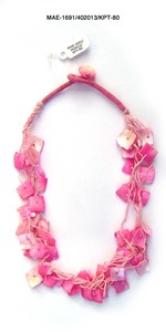 Collar de Cadena con Cuentas de Hueso Multicolor y Patrón de Corazón, Unisex, Regalo para Fiestas, Pieza de Moda, Precio al por Mayor - Product Image 6