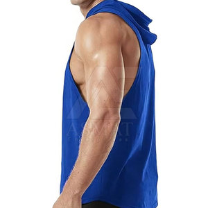 Sudadera sin mangas Muscle Fit para gimnasio, sudadera elástica para culturismo y entrenamiento físico, sudadera deportiva sin mangas para gimnasio - Product Image 4