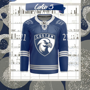Jersey de Hockey sobre Hielo Personalizado, Impreso, Transpirable, 100% Poliéster, de Secado Rápido, Antibacteriano, Unisex para Adultos, Fabricante OEM - Product Image 3