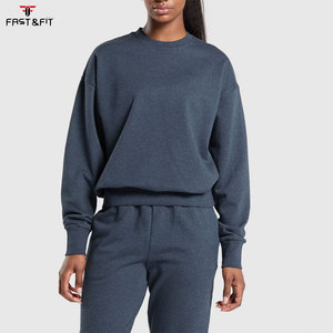 Sudadera de Manga Larga para Mujer, de Alta Calidad, con Forro de Algodón, Casual, con Logotipo Bordado en la Parte Delantera, Transpirable, Personalizable, Estilo Urbano, Otoño - Product Image 1