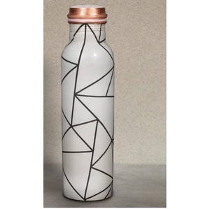 Kitchenware Fruits Juice Storage Enamel Printed <b>Copper</b> <b>Bottle</b> <b>Drinking</b> Juices Health Benefits <b>Copper</b> Water <b>Bottle</b> - Product Image 5
