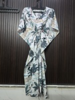 Robe bohème à imprimé animal, col en V, manches amples, longueur mi-cuisse, pour femmes, tenue décontractée