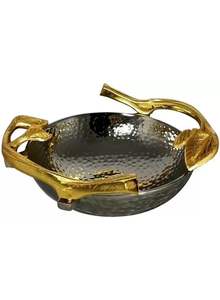 Soporte Artístico Hecho a Mano para Servir Frutos Secos y Condimentos, Diseño Inspirado en Mariposas, Apto para Lavavajillas, de Metal Sostenible, para un Toque de Lujo - Product Image 5