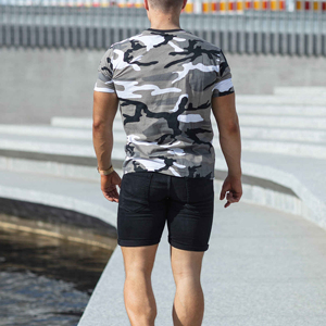 Men's Blank Jersey Short Sleeve T-<b>Shirt</b> Regular Fit O-Neck Casual Breathable Knitted <b>100</b>% <b>Polyester</b> 120g - Product Image 2
