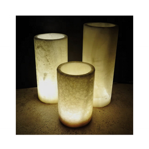 Portavelas de luz de té de mármol blanco de alta calidad, tres tamaños diferentes - Product Image 6