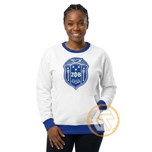 Sudadera de cuello redondo para mujer Zeta Phi Beta, personalizada al por mayor, de invierno, bordada, de algodón polar transpirable, corte regular - Product Image 1