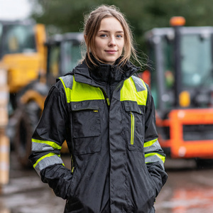<b>Construction</b> Winter Parka Waterproof Safety Workwear <b>Jacket</b> Women Custom Workwear <b>Jackets</b> High Quality Safety <b>Jackets</b> - Product Image 3