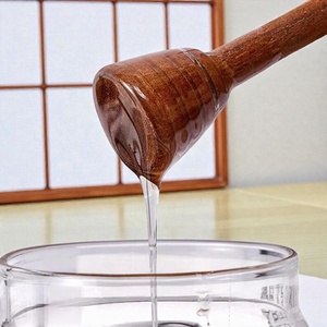 Handmade Eco-Friendly Classic Wooden Honey Dipper Server with Long Handle for Tea and Honey <b>Camping</b> Use - Product Image 6