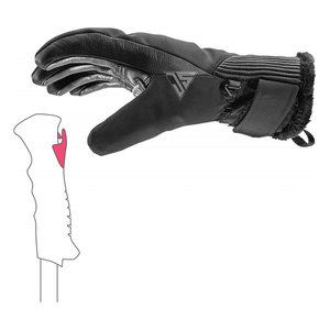 New Mens Luxury Winter Cold Weather Warm Polyester Waterproof Fabric& Genuine Leather <b>Gloves</b> <b>Driving</b> <b>Gloves</b> For Men High Quality - Product Image 3