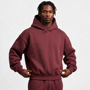 Sudaderas con capucha al por mayor de 400 g/m² de forro polar cepillado con bolsillo canguro para minoristas de ropa independientes - Product Image 2