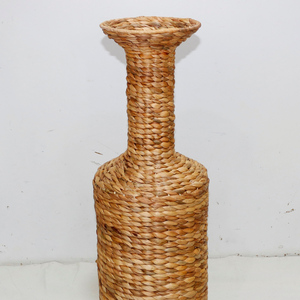 Artex Dong Thap usine paniers faits à la main jacinthe d'eau artisanat jonc de mer stockage rotin Vase Vintage décoration de la maison Vase - Product Image 2