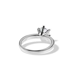 Anillo de Compromiso Clásico con Diamante de Corte Brillante Redondo, Oro de 14K, Engaste de Garras, Certificado IGI, Joyería Fina para Mujer - Product Image 1