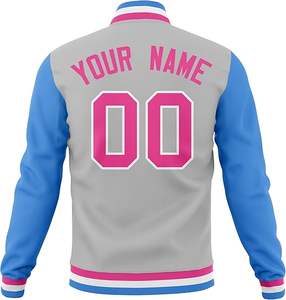 Excellent Quality Custom Fashion Unisex Personalized Stitched Name Number Cotton Blend Letterman <b>Baseball</b> Varsity <b>Jacket</b> - Product Image 6