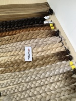 Cheveux humains naturels vietnamiens 100% Super Double Drawn, couleur ondulée naturelle # 1 # PLA # Ombre 50-70cm Prix de gros