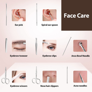 Kits de pédicure en acier inoxydable de haute qualité à prix de gros, légers, réutilisables, design professionnel dernier cri, coupe-ongles 7 en 1 - Product Image 5