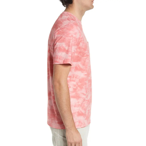 T-shirts pour hommes en coton 100% à coupe classique, tie and dye, couleur unie, surdimensionnés, tendance, prix de gros - Product Image 2