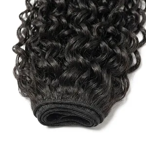 Cheveux humains 100% Remy Weft noirs bouclés, texture naturelle ondulée, doux et volumineux - Product Image 6