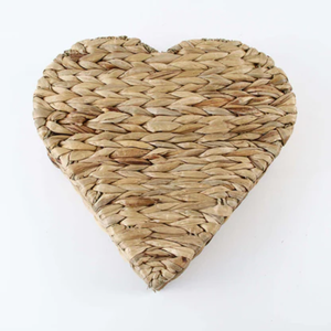 Handwoven Eco-friendly Water Hyacinth Heart <b>Coasters</b> <b>for</b> <b>Drinks</b> Cup <b>Coaster</b> Home Gift from Vietnam Factory - Product Image 2