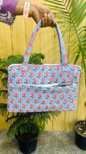 Bolso de trabajo de algodón de la mejor calidad con compartimento acolchado para portátil, bolso de oficina estampado, bolso de viaje ligero para portátil, acolchado. - Product Image 4
