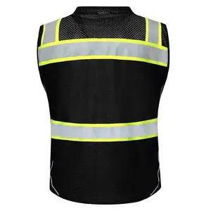 Chaleco de Seguridad Reflectante de Alta Visibilidad con Mangas Cortas, Chalecos Reflectantes de Trabajo, OEM/ODM - Product Image 2