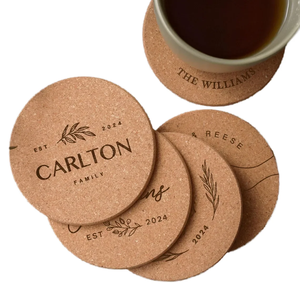 Posavasos de Corcho de Madera Ecológicos con Logotipo Personalizado, Reutilizables, de 3 mm y 5 mm, para Vasos y Bares - Product Image 5