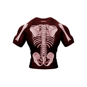 SAQIB&CO <b>Maroon</b> Hot Sale Stretch Rash Guard Kickboxing Training BJJ Gym Sports Wear Unisex-Quick Dry Lightweight Shrink-Proof - Product Image 4